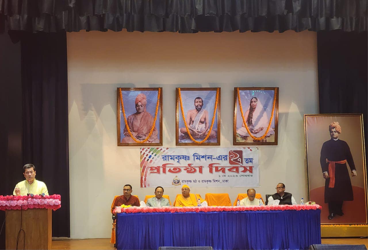 স্বামী বিবেকানন্দ অসাম্প্রদায়িক সমাজ ব্যবস্থায় বিশ্বাসী ছিলেনঃ ঢাদসিক মেয়র ব্যারিস্টার শেখ তাপস