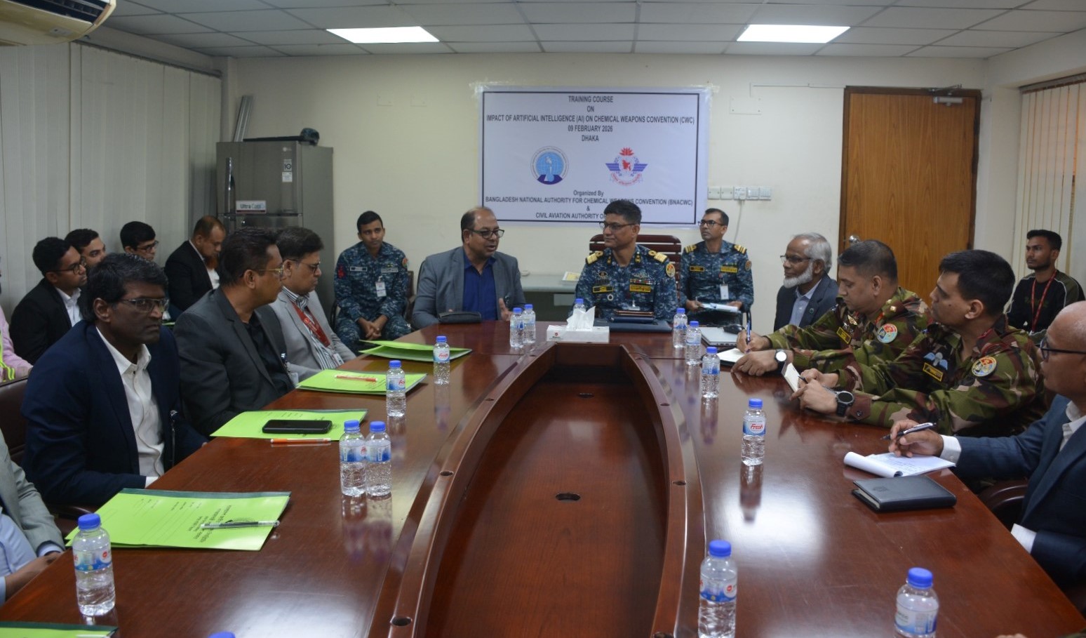 রাসায়নিক অস্ত্র কনভেনশন (CWC) এর উপর কৃত্রিম বুদ্ধিমত্তার (AI)  প্রভাব এবং বাংলাদেশে বিমানবন্দরসমূহের করণীয় সম্পর্কে প্রশিক্ষণ কর্মশালা আয়োজন