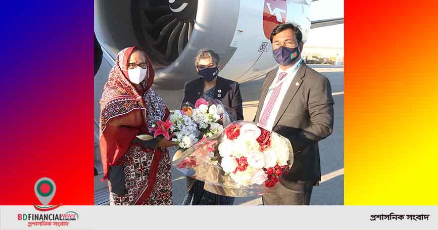 ফিনল্যান্ড থেকে নিউইয়র্কে পৌঁছেছেন প্রধানমন্ত্রী