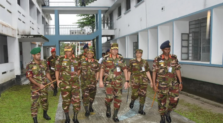 সেনাবাহিনী প্রধানের কুমিল্লা এরিয়া পরিদর্শন