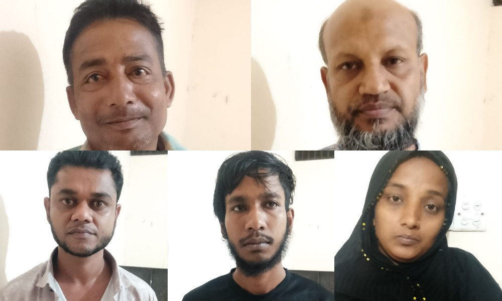 বাঞ্ছারামপুরে ৫ মাদক কারবারি আটক