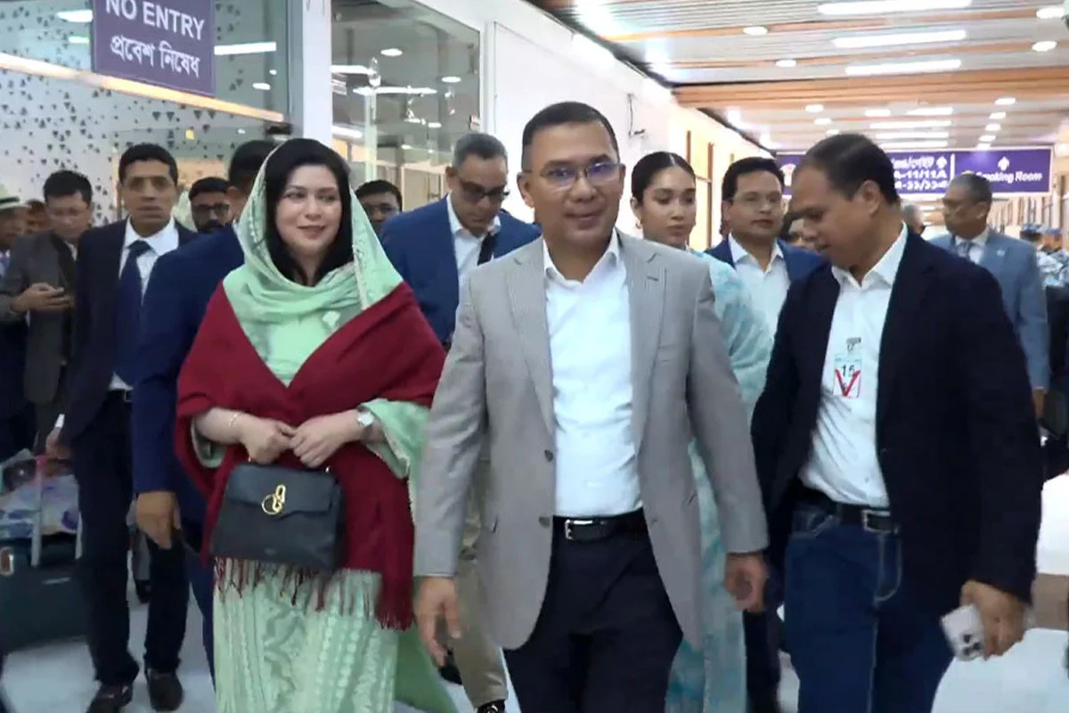 দেশের মাটিতে তারেক রহমান