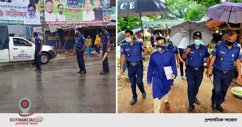 লকডাউন বাস্তবায়নে ঢাকা জেলা পুলিশের বিরামহীন কাজ