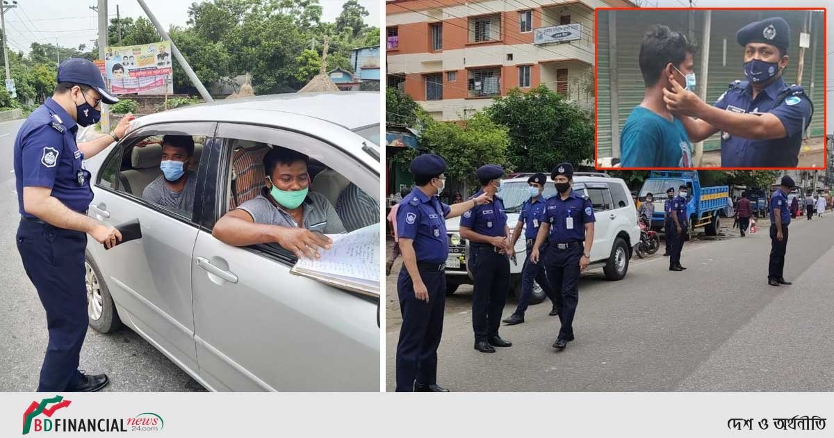 চাঁদপুরে সরকার ঘোষিত বিধিনিষেধ ও লকডাউন বাস্তবায়নে তৎপর পুলিশ সুপার