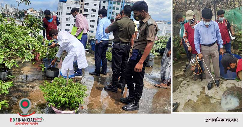 এডিস নিয়ন্ত্রণে দক্ষিণ সিটির ১১ ভ্রাম্যমাণ আদালতের অভিযান, ২৩ ভবনকে অর্থদন্ড