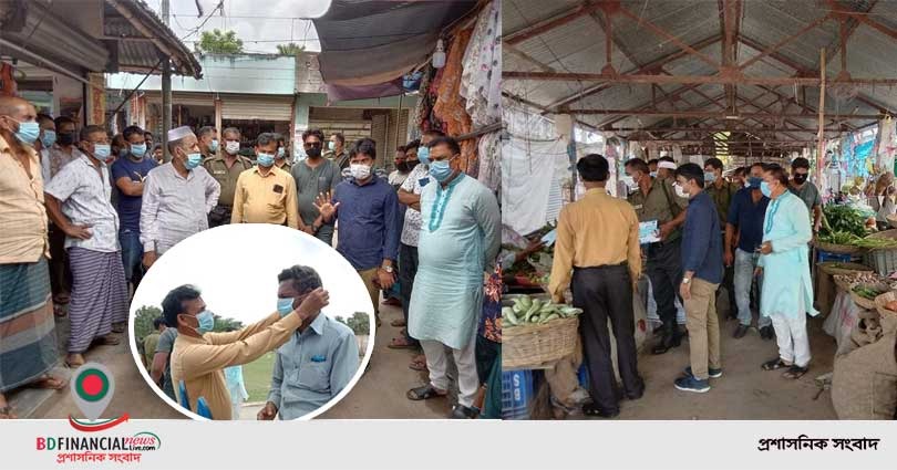 নড়াইলে করোনা ভাইরাসরোধে জনসচেতনতামূলক কার্যক্রম ও মাস্ক বিতরণ