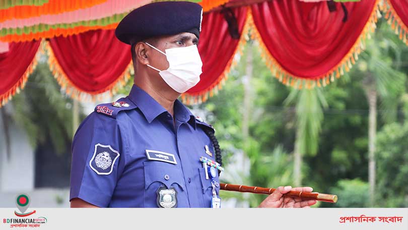 পিরোজপুর পুলিশ লাইন্স প্যারেড গ্রাউন্ডে মাস্টার প্যারেড অনুষ্ঠিত