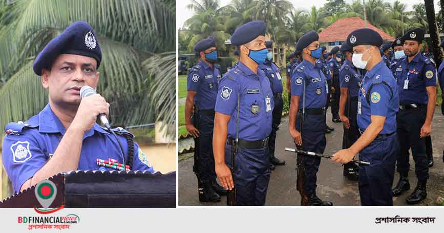 ভোলায় জেলা পুলিশের মাস্টার প্যারেড অনুষ্ঠিত