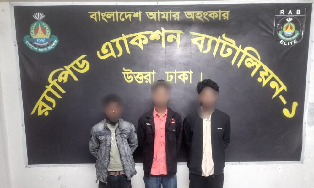 ফরিদপুরে জুয়েল হত্যা মামলার ৩ আসামি রাজধানী থেকে গ্রেপ্তার
