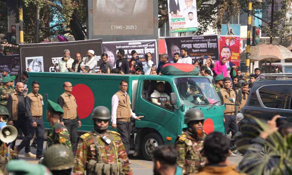 জানাজা শেষে খালেদা জিয়ার মরদেহ দাফনের প্রস্তুতি