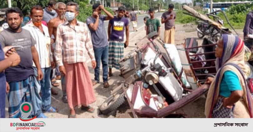 বগুড়ায় বাস-অটোরিকশা সংর্ঘষে নিহত-২, আহত-৫