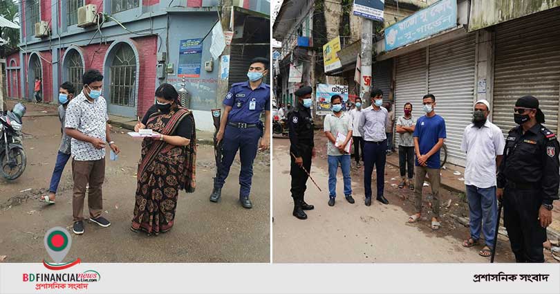 ভোলায় বিধি-নিষেধ অমান্য করায় ৬৪ টি মামলা ও ১৬ জনকে কারাদন্ড প্রদান