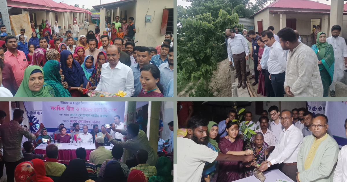 আশ্রয়ণ প্রকল্পের অধীনে কুমিল্লা জেলার ১৭টি উপজেলায় গৃহ নির্মাণ করা হচ্ছে