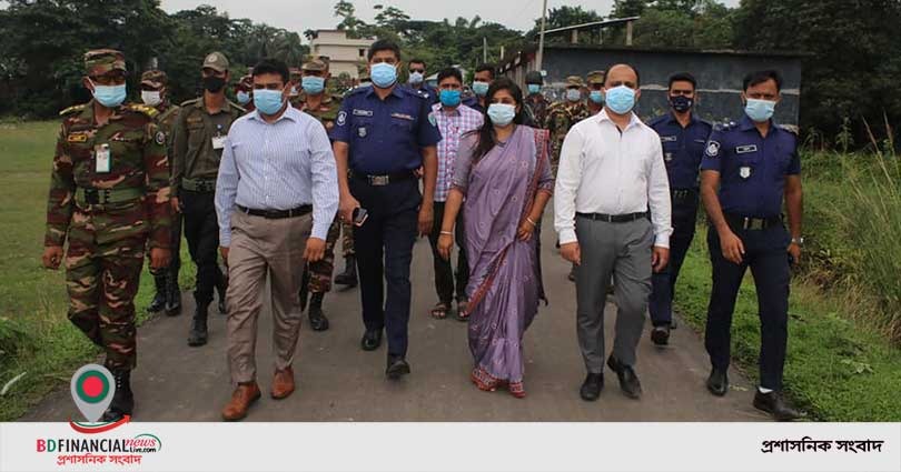 বড়লেখায় লকডাউন বাস্তবায়নে গুরুত্বপূর্ণ এলাকা প্রদক্ষিণে করেন ইউএনও