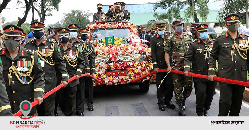 বিদায়ী সেনাবাহিনী প্রধান জেনারেল আজিজ আহমেদ এর বিদায়ী সংবর্ধনা অনুষ্ঠিত