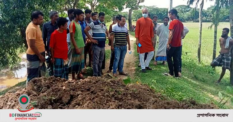 ধোবাউড়া রাস্তার কাজ উদ্বোধন করেন উপজেলা চেয়ারম্যান ডেবিড রানা চিসিম