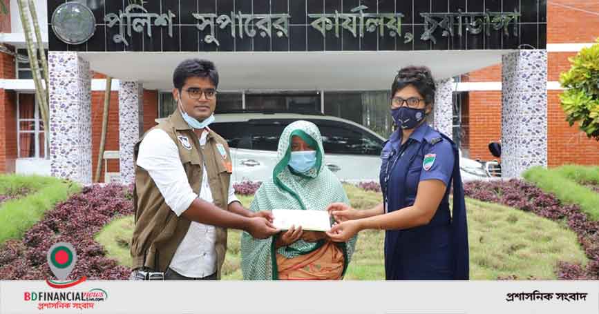 মানবিক পুলিশ সুপারের নির্দেশে অচল বৃদ্ধের বয়স্ক ভাতার টাকা উদ্ধার
