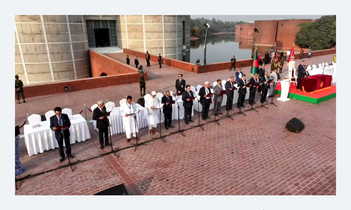 শপথ নিলেন ২৫ মন্ত্রী