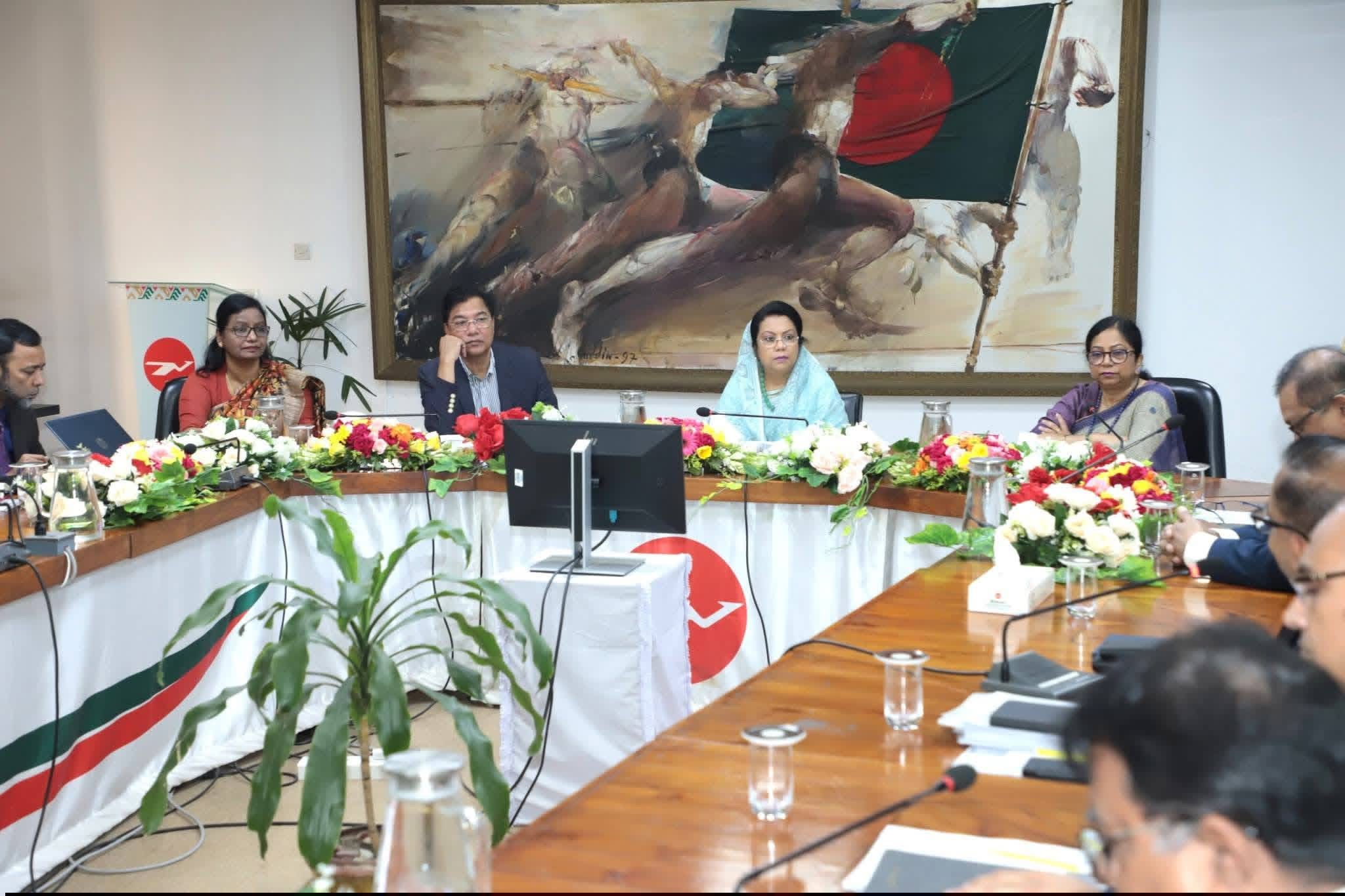 বিমান বাংলাদেশ এয়ারলাইন্সকে যাত্রীবান্ধব ও লাভজনক প্রতিষ্ঠানে রূপান্তরে সম্মিলিত প্রচেষ্টার আহ্বান বেসামরিক বিমান পরিবহন ও পর্যটন মন্ত্রীর