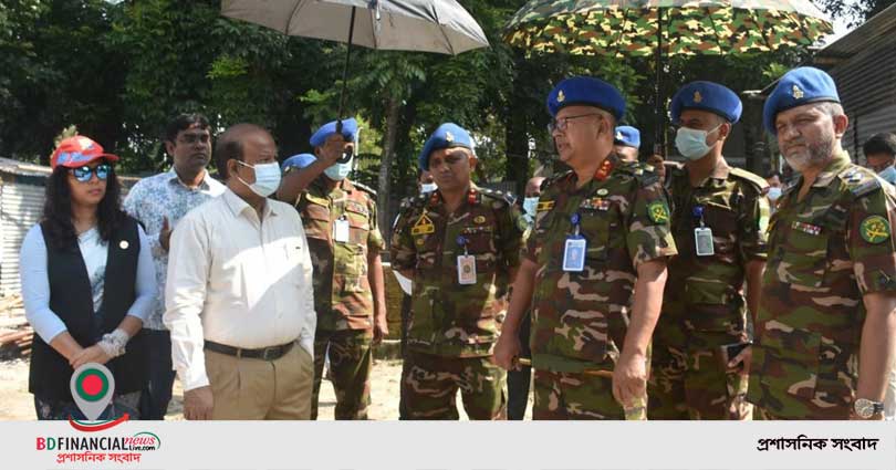 প্রতিরক্ষা মন্ত্রণালয়ের সিনিয়র সচিব কর্তৃক নাটোরের কাদিরাবাদ সেনানিবাস পরিদর্শন