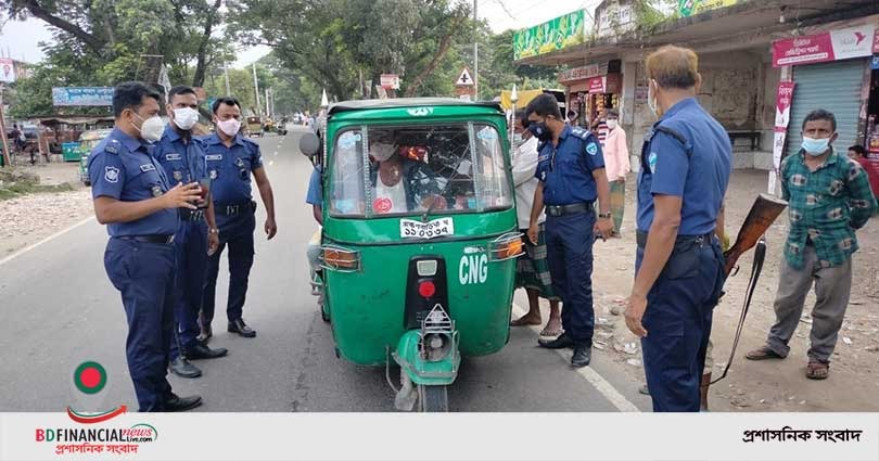 ব্রাহ্মণবাড়িয়ায় বিভিন্ন পয়েন্টে দায়িত্ব পালন করছে জেলা পুলিশ