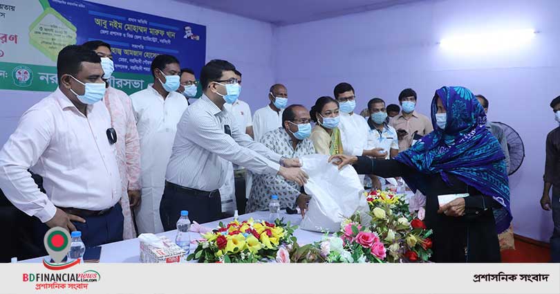 নরসিংদীতে প্রধানমন্ত্রীর নির্দেশনা প্রতিপালনে জেলা প্রশাসনের সমন্বিত ত্রাণ কার্যক্রম