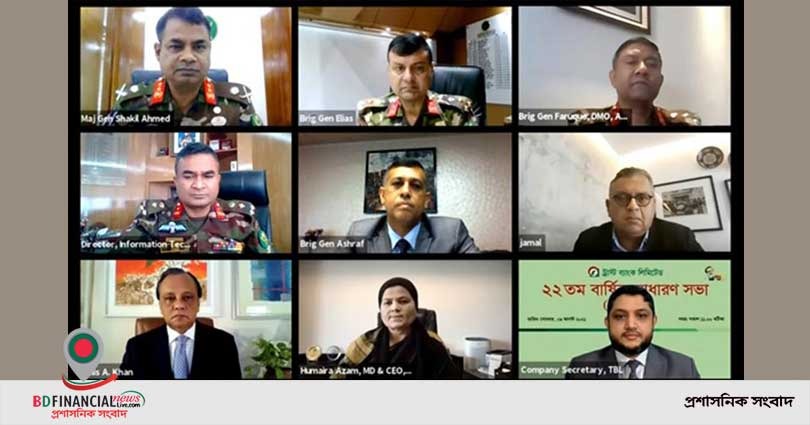 ট্রাস্ট ব্যাংকের ২২তম বার্ষিক সাধারণ সভা অনুষ্ঠিত