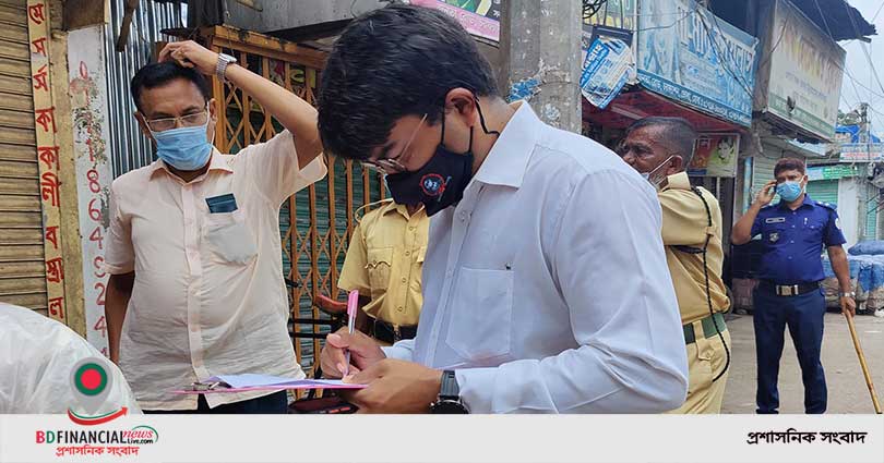 লকডাউন বাস্তবায়নে চরফ্যাসন উপজেলা প্রশাসন এর কর্মতৎপরতা