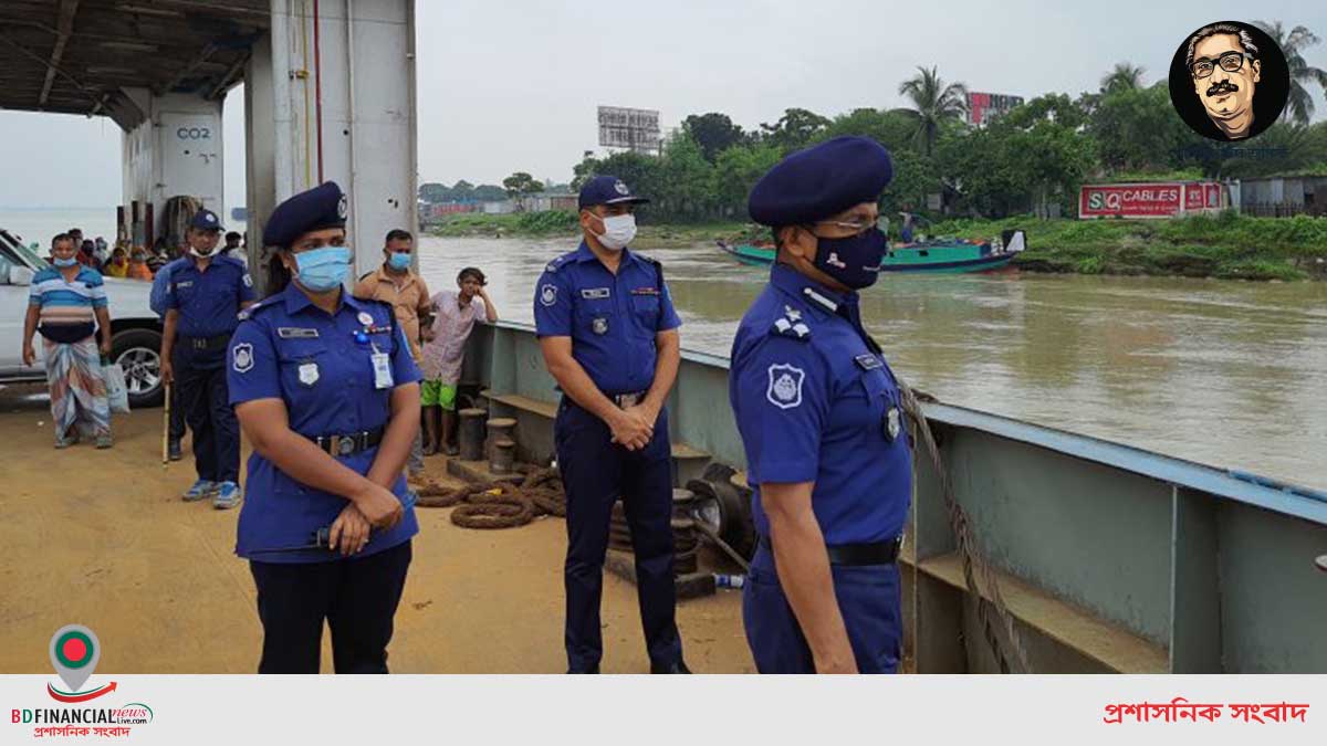 পাটুরিয়া ঘাট পরিদর্শন করলেন ঢাকা রেঞ্জের ডিআইজি হাবিবুর রহমান