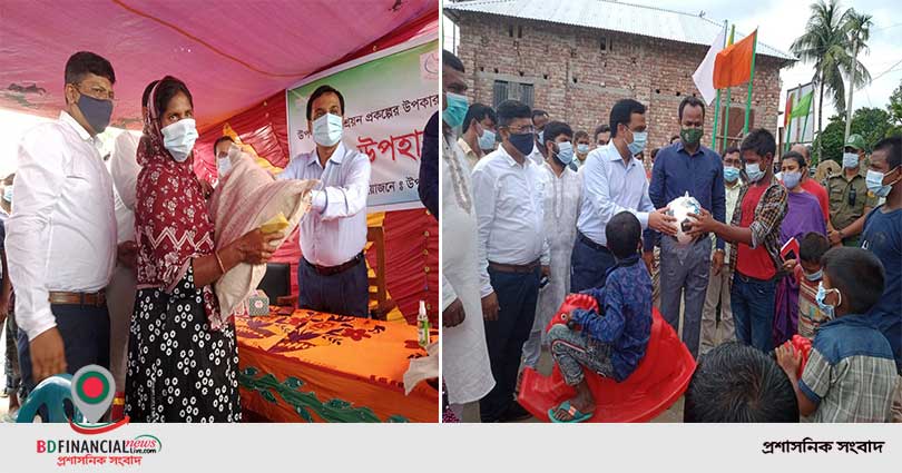 আশ্রয়ন প্রকল্প পরিদর্শন করেন নাটোর জেলা প্রশাসক