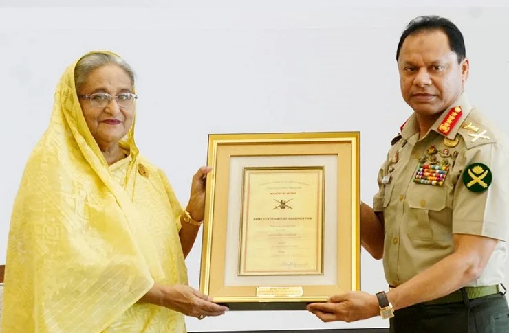 সেনাবাহিনীকে জনগণের আস্থা বজায় রাখার আহ্বান প্রধানমন্ত্রীর