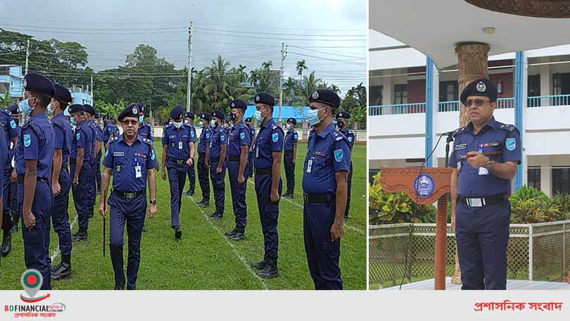 শরীয়তপুর পুলিশ লাইন্সে জেলা পুলিশের মাস্টার প্যারেড অনুষ্ঠিত