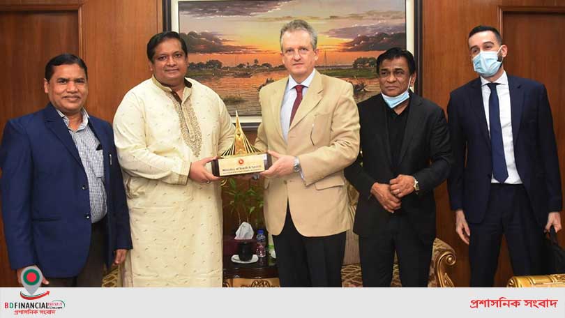 যুব ও ক্রীড়া প্রতিমন্ত্রীর সঙ্গে সৌজন্য সাক্ষাৎ করেছেন স্পেনের রাষ্ট্রদূত