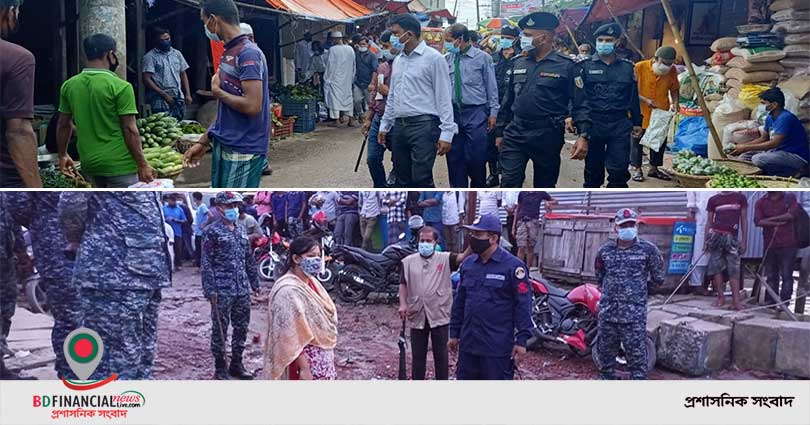 স্বাস্থ্যবিধি অমান্য করায় ভোলায় ১৪১ টি মামলায় ১২০ জনকে অর্থদন্ড