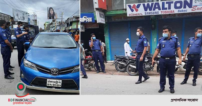লকডাউন বাস্তবায়নে সাতক্ষীরা জেলা পুলিশের বিশেষ অভিযান