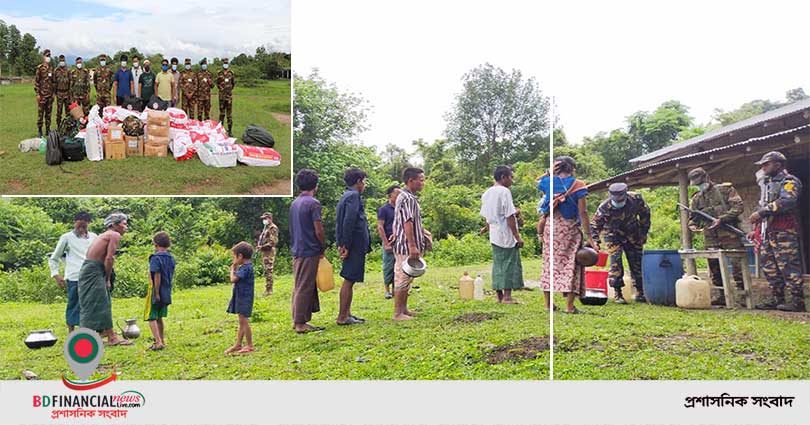 বান্দরবানের আলীকদম-এ বাংলাদেশ সেনাবাহিনীর উদ্যোগে কলেরা আক্রান্তদের চিকিৎসা সেবা প্রদান