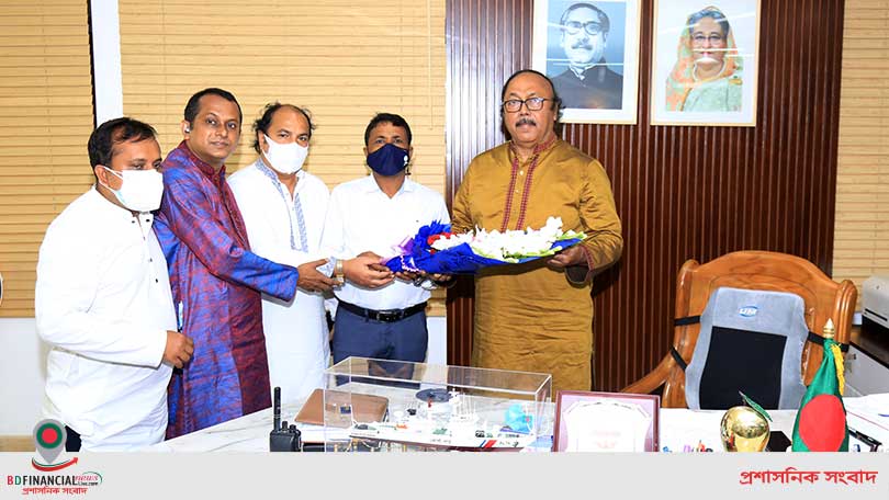 রাসিক মেয়র সাথে যুবলীগের কেন্দ্রীয় কমিটির নেতৃবৃন্দের সৌজন্য সাক্ষাৎ