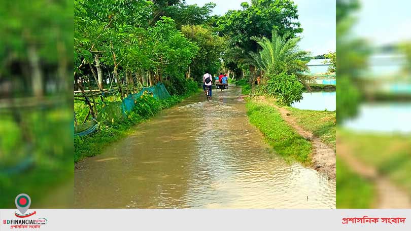 ত্রিশাল ও ফুলবাড়ীয়া সংযোগ সড়ক,রাস্তা নয় যেন বিশাল নদী