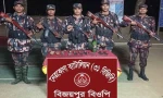 দুর্গাপুরে সীমান্তে বিজিবির অভিযানে ভারতীয় অস্ত্র উদ্ধার