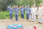 মাসুকার কবরে বিমান বাহিনীর গার্ড অব অনার প্রদান