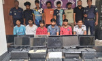 জুয়া সেন্টারে অভিযান, নগদ টাকা-ডিভাইসসহ গ্রেপ্তার ১৫