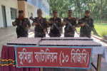 কুমিল্লা সীমান্তে ধরা পড়লো সোয়া কোটি টাকার মোবাইল ফোনের ডিসপ্লে