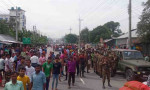 নীলফামারীতে শ্রমিকদের সঙ্গে যৌথবাহিনীর সংঘর্ষে নিহত ১, আহত ১০