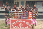হবিগঞ্জে বিজিবির অভিযান দুই কোটি ৮৫ লাখ টাকার ভারতীয় পণ্য জব্দ